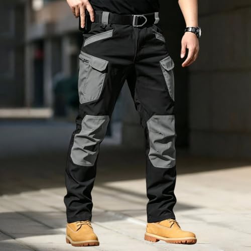 Mens Work Pants Ripstop Construction Waterproof Tactical Cargo Pants - image 2