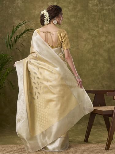 PAROKSH silver banarasi silk saree – image 4