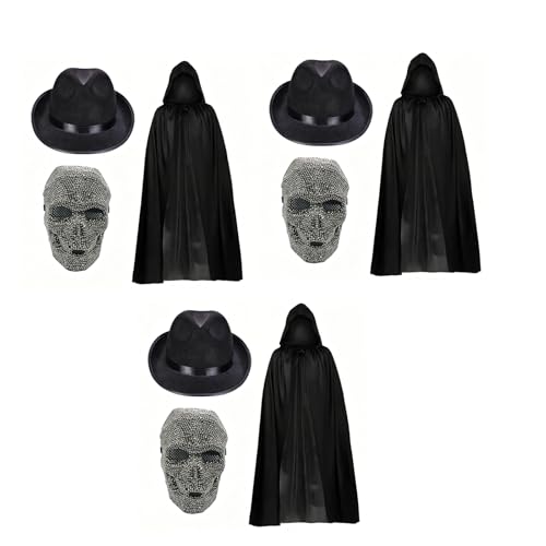 Crâne d'Halloween pour costume de cosplay et décor de fête à thème - 4