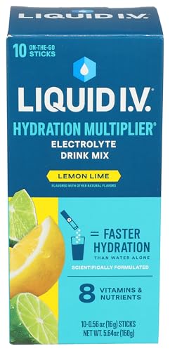 Liquid Iv Hydration Lemon Lime 10 Count 5.65 OZ