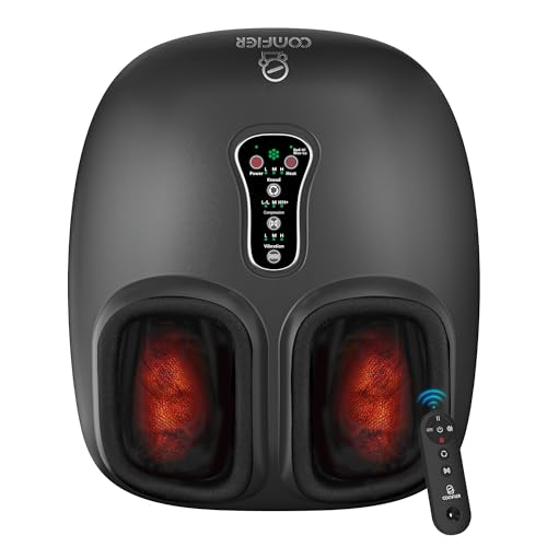 Shiatsu Foot Massager with Heat Compression Vibration Remote Control