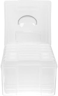 Ipetboom Plastic Photo Storage Box for Cards and Pictures Organizer