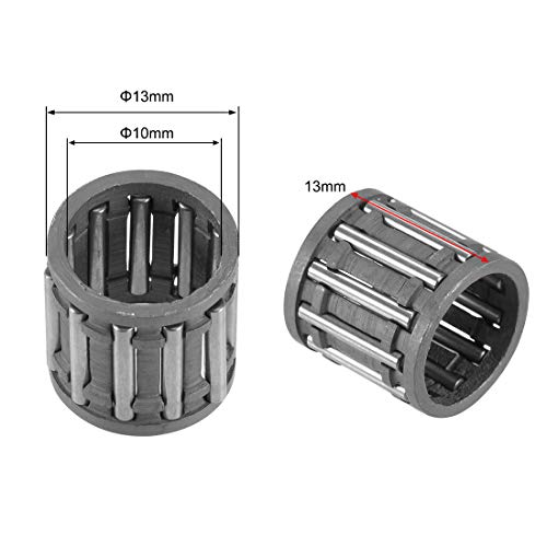 sourcing map K101313 Roulement à Aiguille 10mm ID 13mm OD 13mm Largeur 2Pcs – vue 2