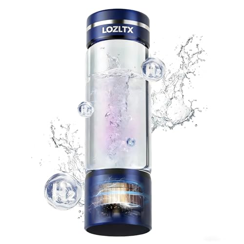 Wasserstoff Wasserflasche24h stabile H-Aktivität & SPE-TechnologieSilberTec 360 99 9% Keimfrei Hydrogen Water Bottle mit Ein-Knopf-Bedienung 3-Minuten-Zyklus & Blau YY-QSB-CSN-11
