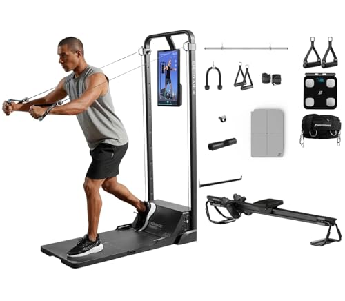 Image of Speediance Gym Monster & AeroRow Rowing Bench & PowerGrip Smart Handles & Smart Body Fat Scale & Weight Lifting Belt Bundle