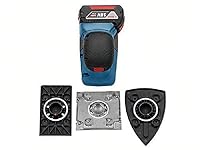 Bosch Professional 18V System Akku Schwingschleifer GSS 18V-10 (inkl. 2x 5.0Ah Akku + Ladegerät, 3x Schleifblatt G120, 3x Schleifplatte, 1x Stanzwerkzeug, 1x Schraubendreher, L-BOXX) – Ansicht 6