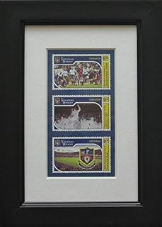 Tottenham Hotspur stamps, mint, framed Grenada 2002