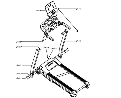 Image of Display Console Assembly GCT-000X-0103 Works with Life Fitness T3-XX00 XX12 XX13 Treadmill