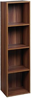 URBNLIVING 1, 2, 3, 4 Tier Wooden Shelving Bookcase Storage Wood Shelf Unit