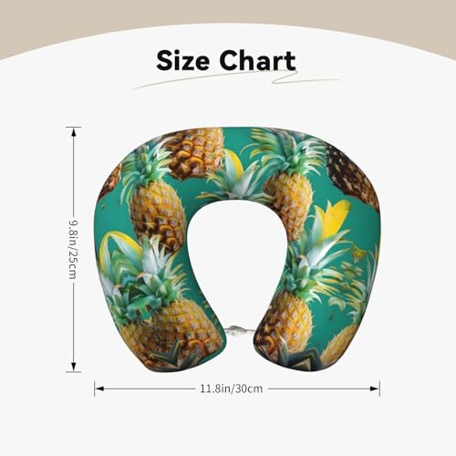 Almohada de viaje de espuma viscoelástica tropical miniatura 5