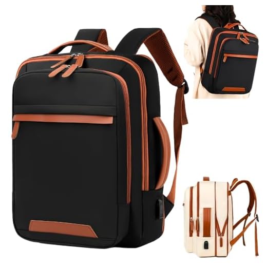 [ASSISTA O VÍDEO] Mochila Viagem Avião Expansível Impermeável Resistente Grande Capacidade Mala de Bordo Bagagem de Mão com Saída USB Multifuncional (MX-987) (PRETO) - CODATECH