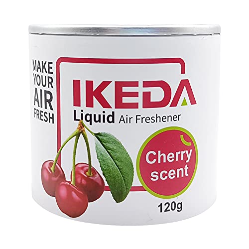 Ikeda Scents Car Air Fresheners: Cherry Scent Liquid Cans | Odor Elimination | Smoke Smell Remover | Strong Long-Lasting Fragrance | For Auto Home | 4.23 Oz | 1 Pack #TOP10