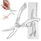 GeflügelschereKüchenschere,Schere Küche Scharfe Edelstahl Knochenschere,Geflügelschere,Küchenschere,Hähnchenschere,Geflügelschere Wmf,Allzweckschere Für Fleisch,Fisch,Mit Sicherheitsverschluss