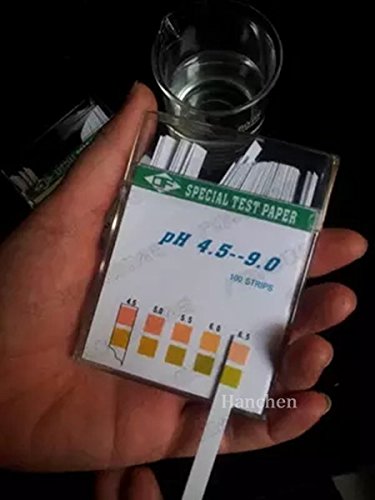 5 paquetes (100strips/Pack) PH 4.5 – 9.0 2 coloralkaline pruebas de pH Papel tiras de prueba de pH Indicador Tornasol Kit