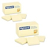 Highland Notes, 3 x 3-Inches, Yellow, 36-Pads, (18/Pack)