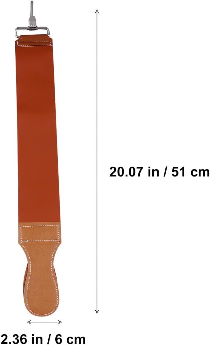 Leather Razor Strop Double-sided Sharpening Cloth Strap for Straight Razors Barber Use Cowhide Dual Layer Shaving Accessory