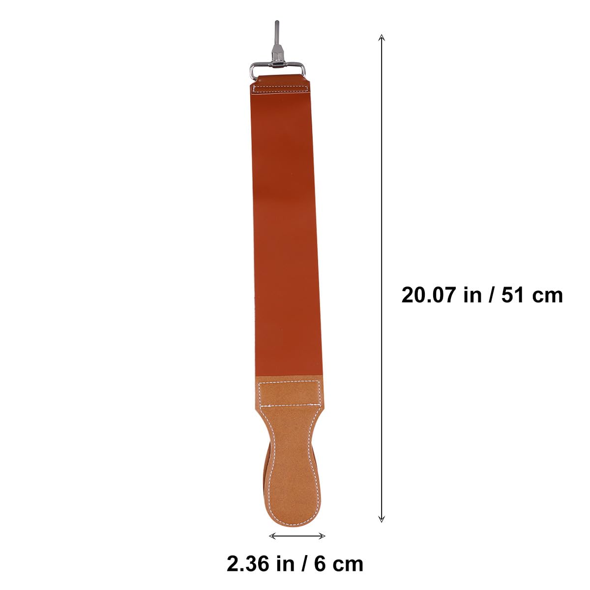 FRCOLOR Leather Razor Strop Dual-layer Cowhide Sharpening Strap for Straight Razor Barber Strop Shaving Accessory Suitable for Professional and Home Use