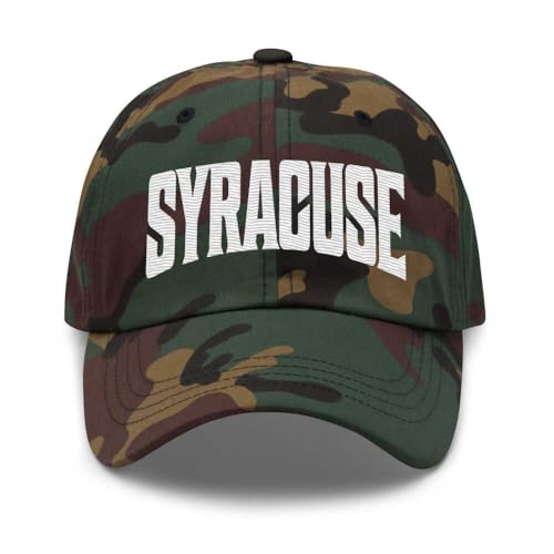 Merch Town Syracuse Baseball Cap Syracuse Dad Hat Utah UT Hat Embroidered Souvenir Green Camo