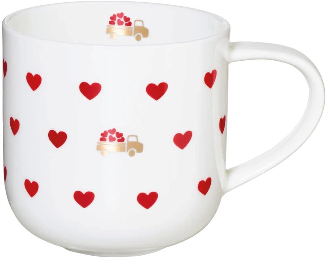 ASA Coppa 19100353 Porcelain Mug with Handle in Apricot Colour 0.4 Litres 9.2 cm x 9.2 cm x 9.5 cm