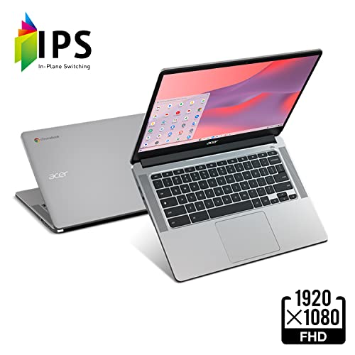 Image of acer Chromebook 314 Laptop | Intel Celeron N5100 | 14 inch Full HD IPS Display | Intel UHD Graphics | 8GB LPDDR4X | 64GB eMMC | Wi-Fi 6 | DTS Audio | Protective Sleeve | Chrome OS | CB314-3H-C41F