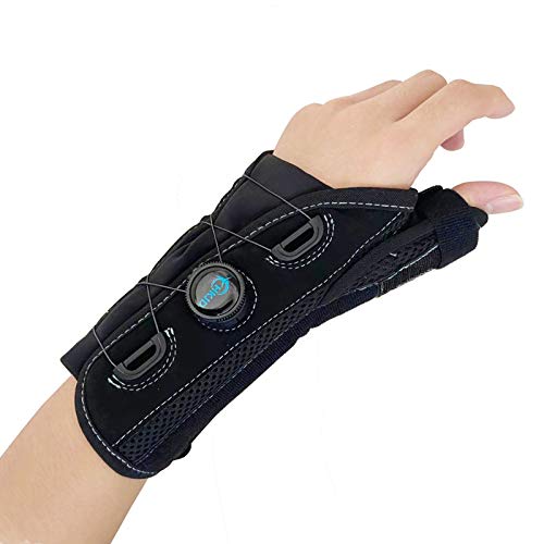 Thumb and Wrist Spica Splint with Advanced BOA Technology Brace for Arthritis, Tendonitis, Carpal Tunnel Syndrome Pain Relief(Left Size S M)