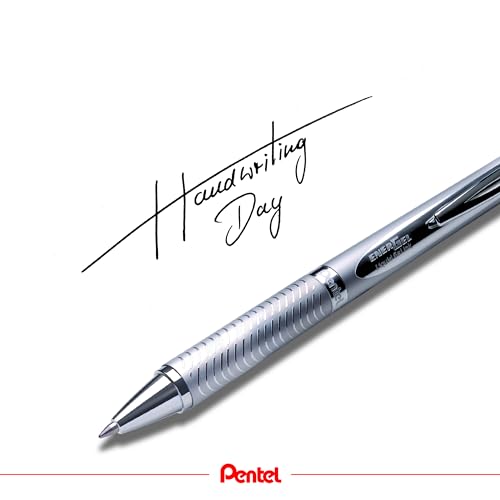 Bolígrafo Pentel EnerGel Sterling Rollerball 0.7 mm Negro x12 miniatura 5