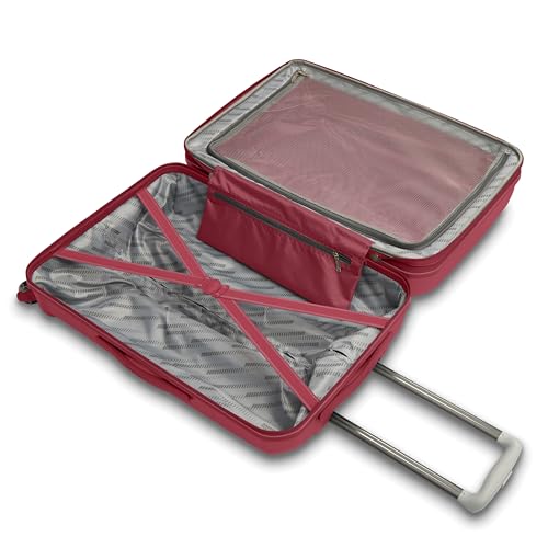 Image of American Tourister Stratum 2.0 Expandable Hardside Luggage with Spinner Wheels, Radient Raspberry, Carry-on