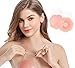 Invisible Breast Lift Flower Pasties Reusable Silicone, Pink, Size One Size