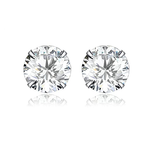 Boucles d'oreilles puces en zircon noir pour femme petit bijou élégant