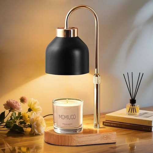 Candle Warmer Lamp Timer Dimmer Adjustable Height with 2 Bulbs Wax Melt Warmer for Jar Candles House Warming Gifts New Home Decor Gifts for Women Mom