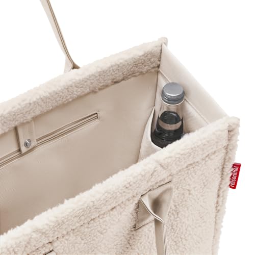 reisenthel daily shopper teddy sand – Moderner, geradliniger Shopper für jeden Anlass - praktische Handtasche, groß genug für Ihre Einkäufe und Ihre Alltagsgegenstände