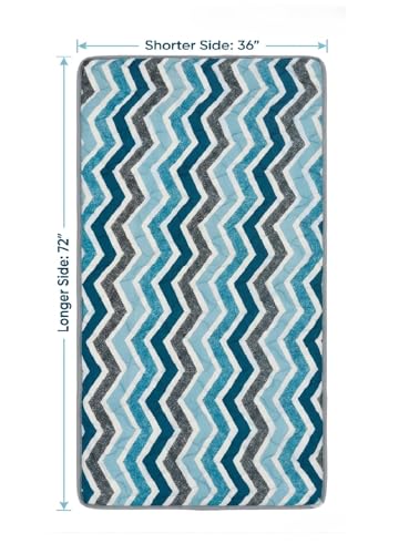 Image of K25 Cotton Floor Bed Mattress with High-Density Foam & Fiber for Extra Bedding | Lightweight Reversible Portable Rolling Mat for Travel Yoga Outdoor & Camping (Size: 72x36x0.8 Inch, Multicolor)