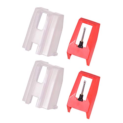 Moochy Agulha do estilete do jogador de registro do fonógrafo para Crosley NP1 NP6, bloco de 2