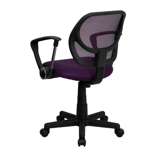 Flash Furniture Low Back Purple Mesh Swivel Task Office Chair With Arms #TOP5