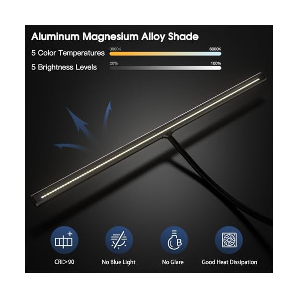 EYOCEAN Schreibtischlampe LED – Bild 4