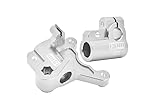 GPM Upgrades Aluminum 7075 Fork Lug Set for 1/4 Promoto MX Motorcycle RTR FXR（LOS06000）/1/4 Promoto MX Motorcycle RTR FXR（LOS06002） RC Car (Silver)