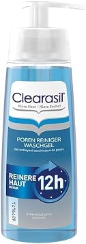 clearasil pores of pure washing gel - cleaning gel against pickel knife & impurities for pure skin in the face - 1 x 200 ml