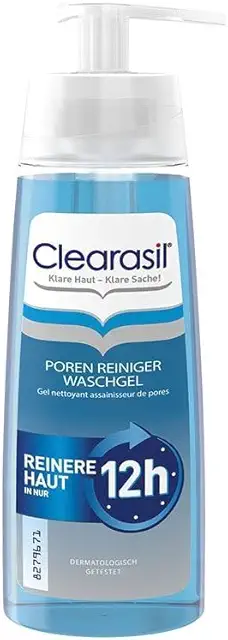 Clearasil Poren Reiniger Waschgel - Anti-Pickel Reinigungsgel für reine Haut - 200 ml