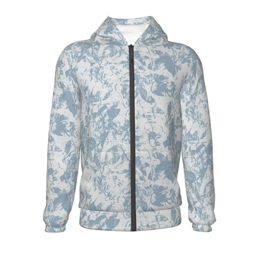 Abstract Botanical Floral Kids Pullover Hoodies Boys Zip Up Sweatshirts Girls Athletic Clothes with Pocket2