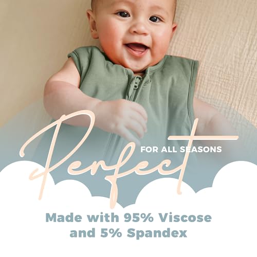 Image of Sleeveless Soft Baby & Toddler Sleeping Sack, Breathable with Adjustable Feet Cuffs & Anti-Slip Grip