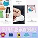 BEUNITONE 47 Pcs Felt Flannel Boards Stories Set Dress Me Up Fun Classroom Learning Activities Dress Up Home Felt Board for Wall Preschool Crafts Storytelling Early Learning Interactive for Gifts
