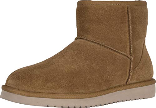Koolaburra by UGG mens Burra Mini Ankle Boot, Chestnut, 10 US