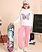 Girls 2 Piece Outfits Toddler Girl Clothes Hoodie Sweatsuits Long Sleeve Pullover Sweatshirt Sweatpants Athletic Tracksuits Jogger Causal Kids Clothing Sets Fall Winter Fashion Lounge Set Pink 10-11