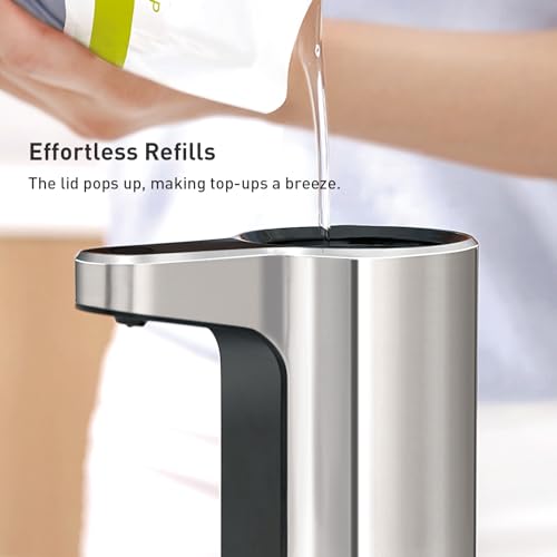 EKO Aroma Touchless Automatic Soap Dispenser for Kitchen and Bathroom, Liquid Hand Soap Dispenser, Water-Resistant and Rechargeable, 9 fl oz (Stainless) by EKO - Image 9