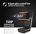 Foxnovo HD Webcam 720P with Microphone, Auto Focus Full HD Webcam Widescreen Streaming Computer Web Camera USB Webcam for Video Calling, Recording, Conferencing, Gaming, Rotatable Clip