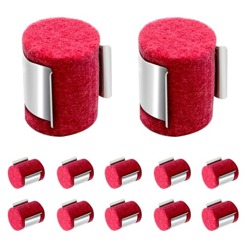 Gvvycc 12-Pack MIG Welding Wire Cleaner Pads, Red Felt Lubricator Pads for Wire Feeders, Professional Welding Accessories for Cleaning & Friction Reduction, Compatible with Most MIG Welders
