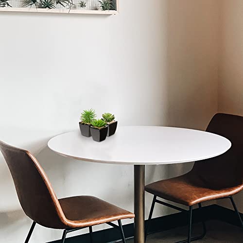 Small Succulents Artificial 3 Pcs Faux Succulents In Pots Fake Succulent Plants With Black Ceramic Pots For Modern Home Office Desk Bathroom Shelf Living Room Decor #TOP6