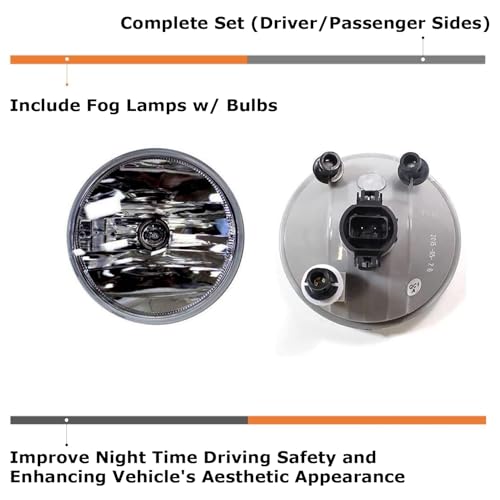 Kit de lámparas de niebla para auto con lente ahumado miniatura 2