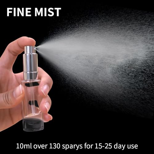 MUB 10ml Perfume Travel Refillable Atomizer Bottle Glass Unique Top-Filling Leak-Proof Spray Bottle Atomizer Sprayer for Perfume Cologne Mini Travel Size Empty Pocket Portable - Image 8