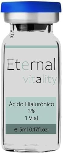 Vial Ácido Hialurónico 3%, Solución estéril con alta concentración de ácido hialurónico 1 Vial x 5ml